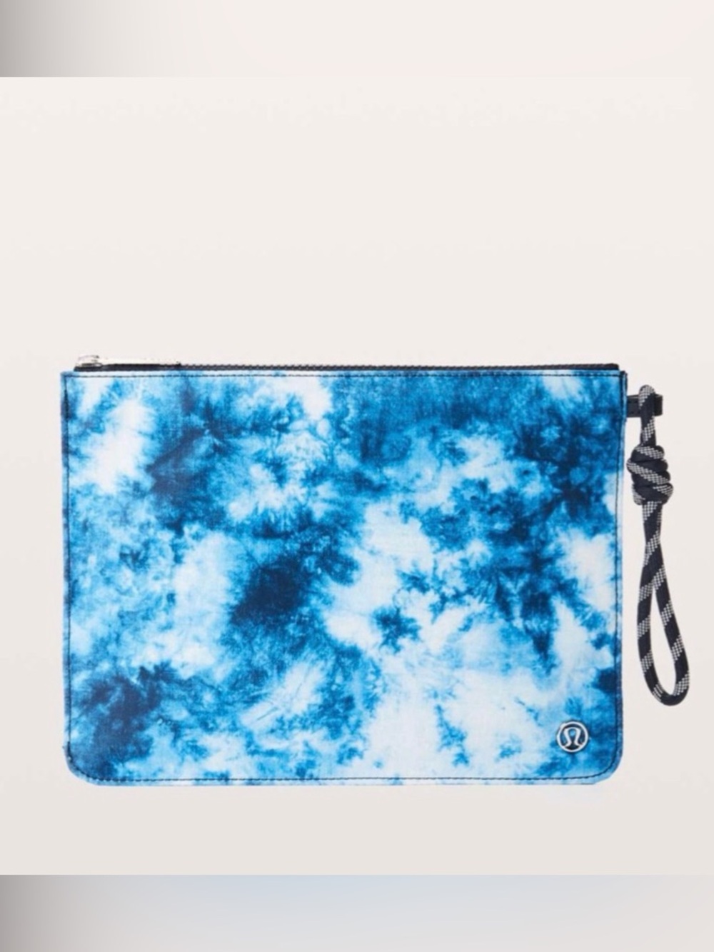 RARE Lululemon Large Tie Dye Water Repellent Zip Top Pouch With Attached Strap